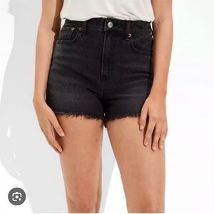Women’s American Eagle Highest Rise 90’s Boyfriend Short Size 16 Black